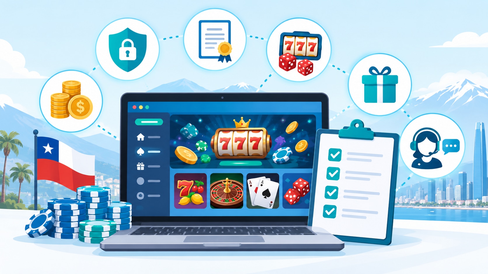 Cómo seleccionamos y evaluamos los mejores casinos online en Chile
